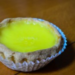 An egg tart (蛋撻) — a better breakfast than the century egg.